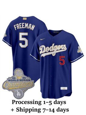 Mens Youths Select Freddie Freeman Royal Gold Stitched Jersey